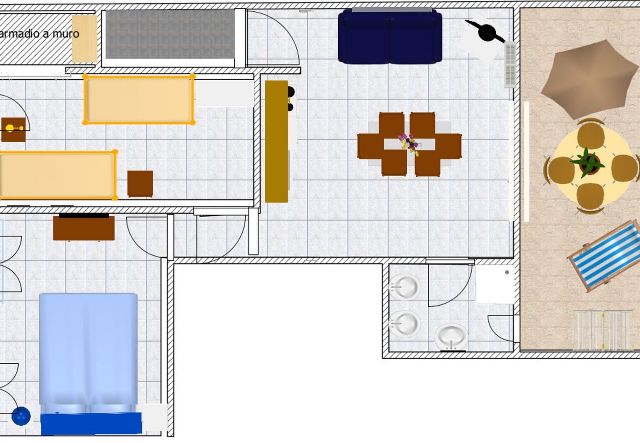 Ferienwohnung in Ponza - Turistcasa - Corridoio 34 -
