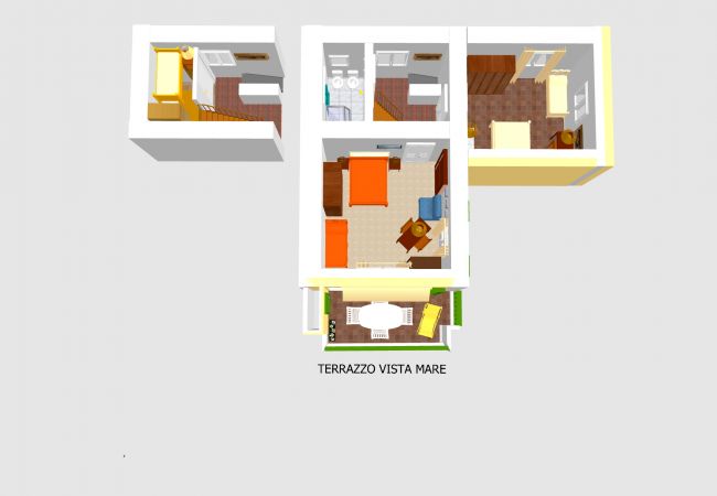 Wohnung in Ponza - Turistcasa - Il soldino 46 -