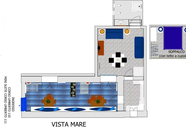 Ferienwohnung in Ponza - Turistcasa - Mini Suite Corso Umberto 111