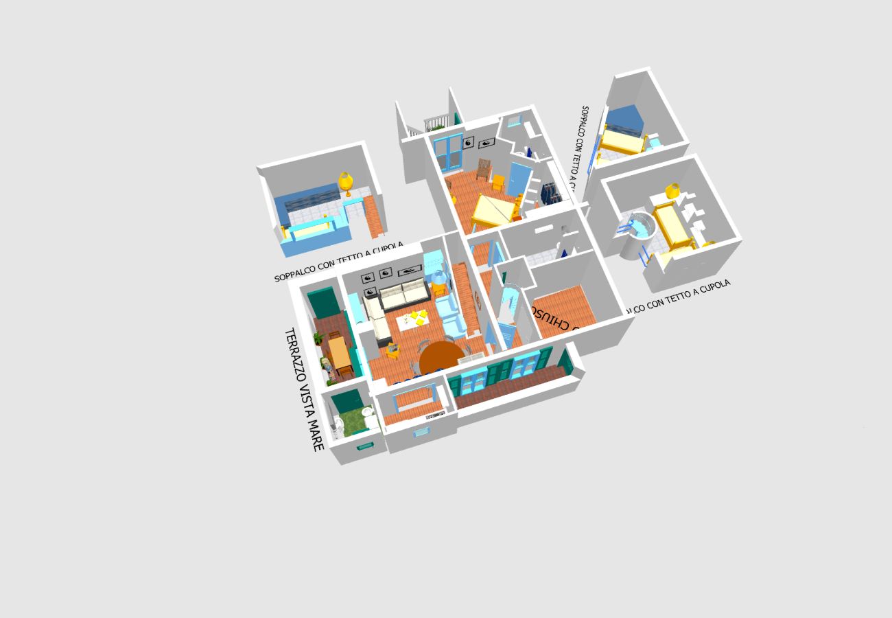 Ferienwohnung in Ponza - Turistcasa - La casa della bella Lucia -