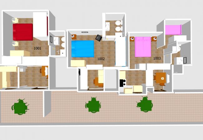 Appartement à Ponza - Turistcasa - I Conti 1003 -